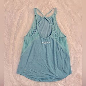 Lululemon ALOHA Hawaii Run Off Route Racerback Straps, Size 6